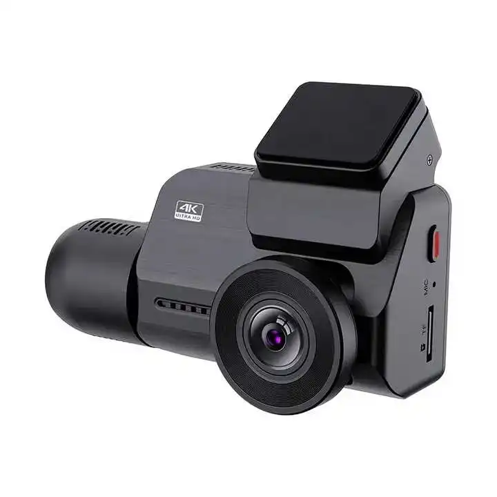 2024 New Arrival 4K IPS Screen Dual Lens Dash Cam WiFi GPS Car DVR Video Recorder Dashcam with Front inside & Back Features