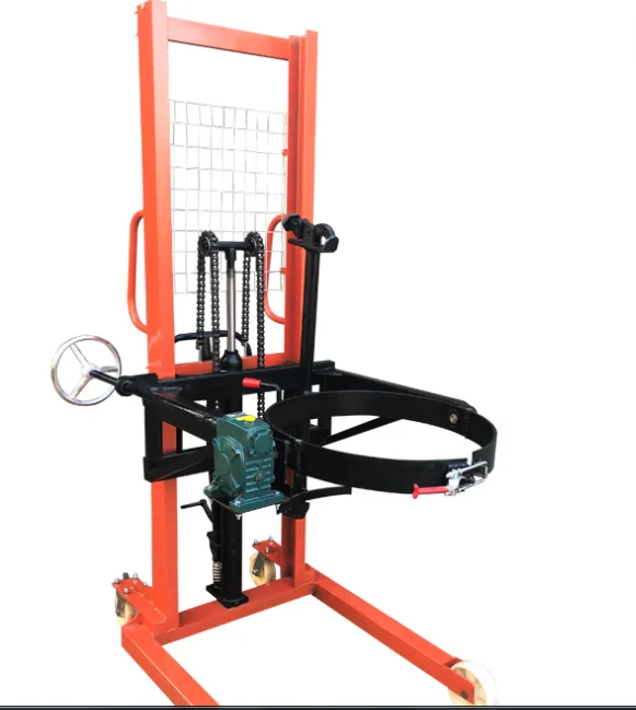 Manual Stacker Hydraulic Stacker & Rotator With Tilt Function 300KG 500kg Drum Lifter Lifting Equipment Manual Drum and Tilter