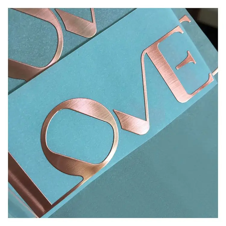 Custom 3D Embossed Self-Adhesive Metal Labels Nickel Material with Gold Finish Low MOQ Letters Logo Maker for Private Packaging