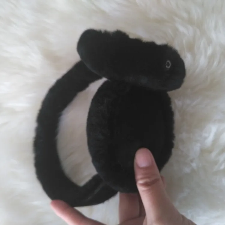 Уличные наушники хорошего качества, стильные меховые защитные меховые зимние наушники для детей