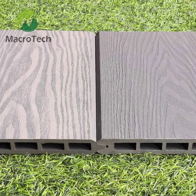 New style high quality light gray wpc fencing wpc panels fences supplier wood fence