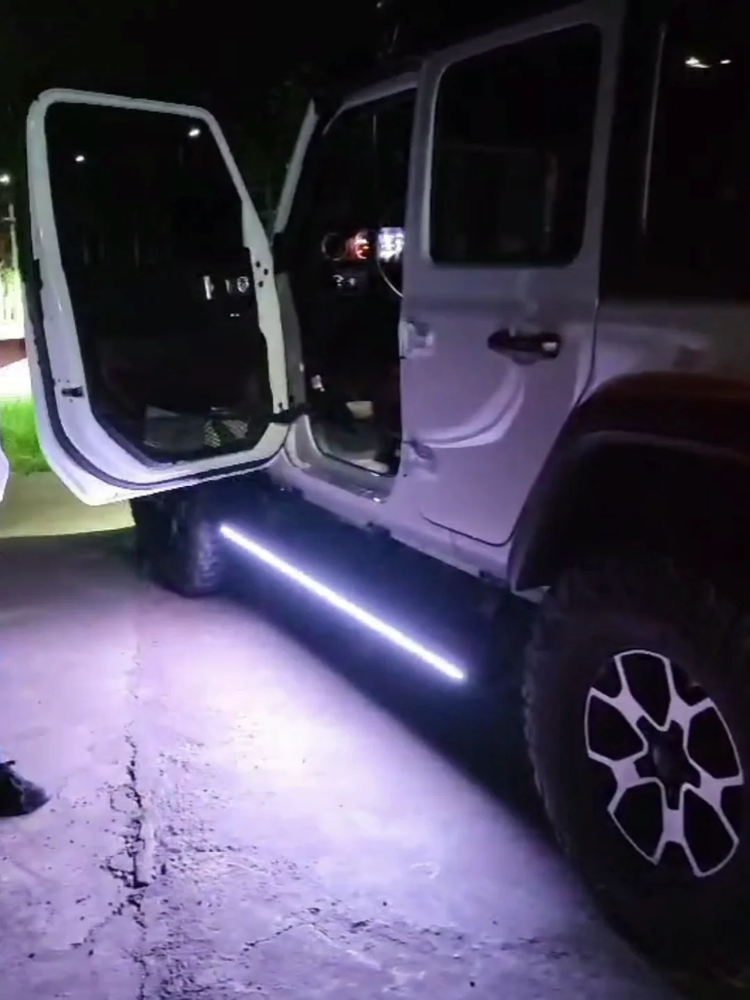 Automatic Electric Power Side Step Running Board Neon Led Light For Jeep  Wrangler Jl 4 Door Sahara Rubicon 2018+ - Buy Electric Running Board For Jeep  Wrangler Jl 4 Door Sahara Rubicon