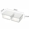 1 two-compartment storage box