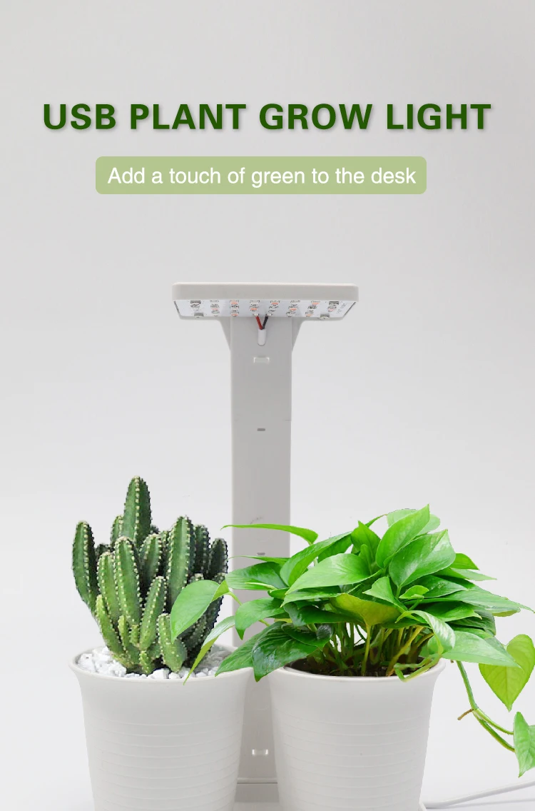 Usb Powered 5v Led Full Spectrum Desktop Grow Lights For Indoor Plants