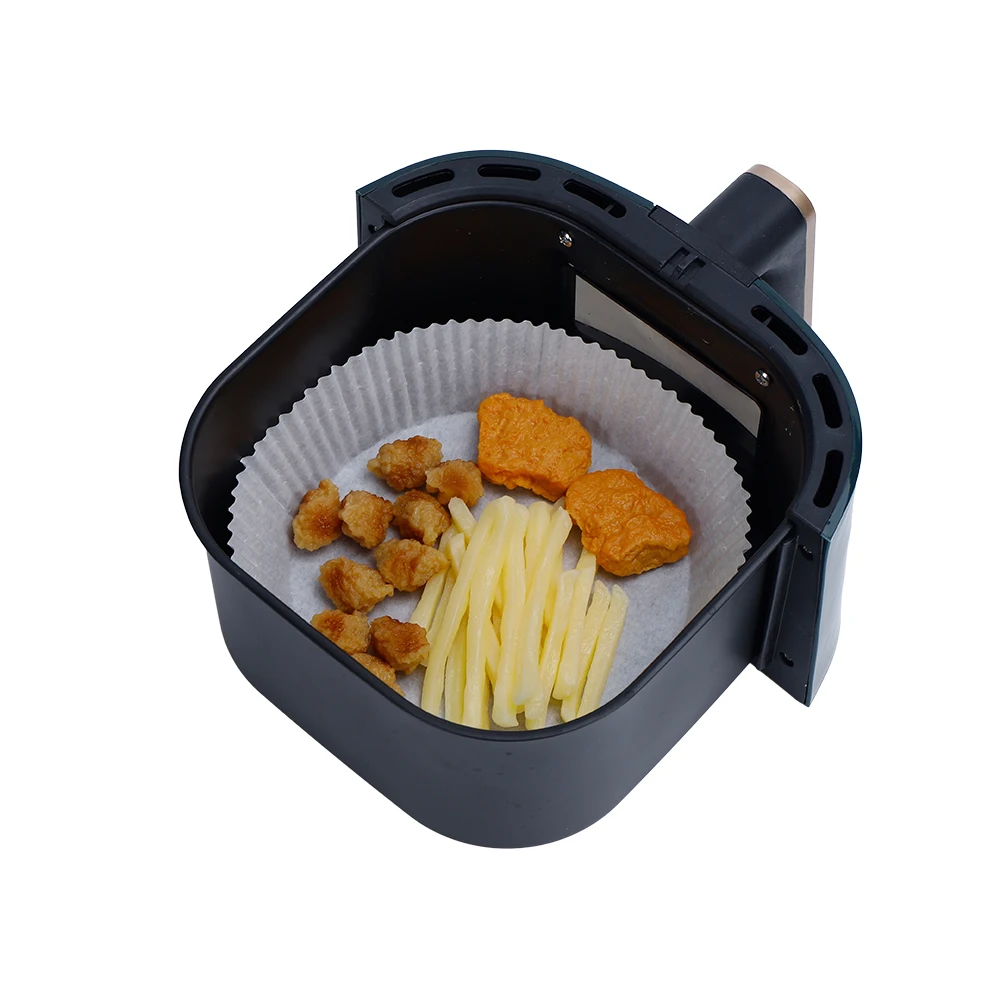 Disposable eco friendly air fryer paper liner non-stick greaseproof disposable air fryer paper