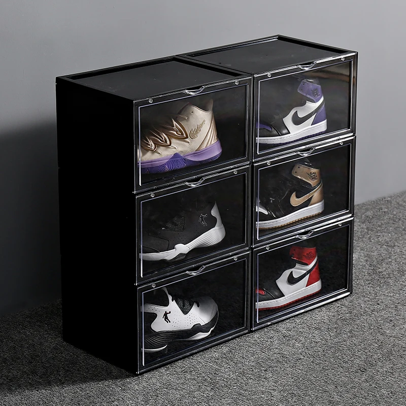 Acrylic Shoe Box Shoe Storage Box,12 Pcs Stackable Shoe Boxes
