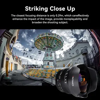 7artisans MF 7.5mm F3.5 APS-C 205 Ultra Wide-Angle Manual Fisheye Lens, Compatible with Canon EF DSLR Lens detail image