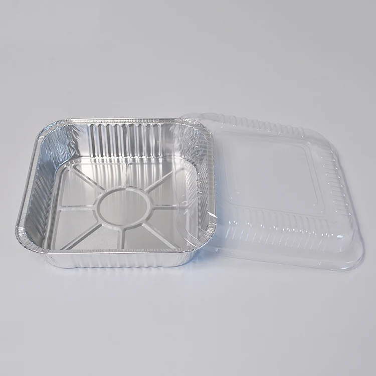 Disposable 8x8 Inch Square Aluminium Foil Takeaway Containers/pan /tray ...