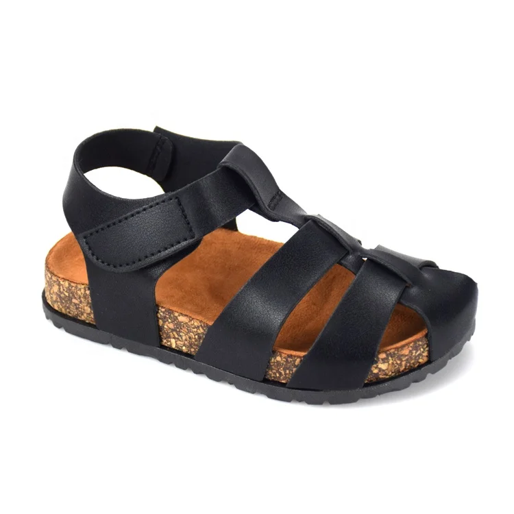 Black silk sandal children Women's Men's Shoes Girls-Shoes Slippers V1163 
