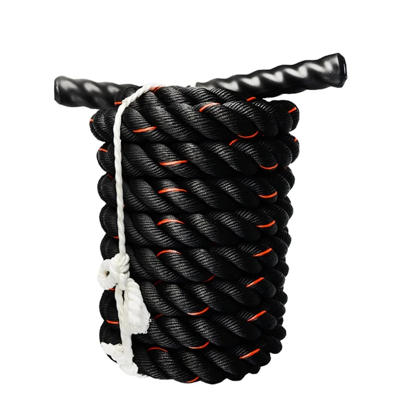 JINLI 38mm x 15m Gym Power With Nylon Cover Sleeve Training Fitness Battle Rope