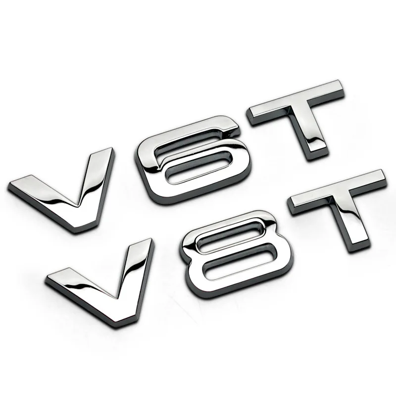 Пользовательские V8 Буквы Авто аксессуары металлические автомобильные наклейки металлическая решетка эмблема автомобиля значки