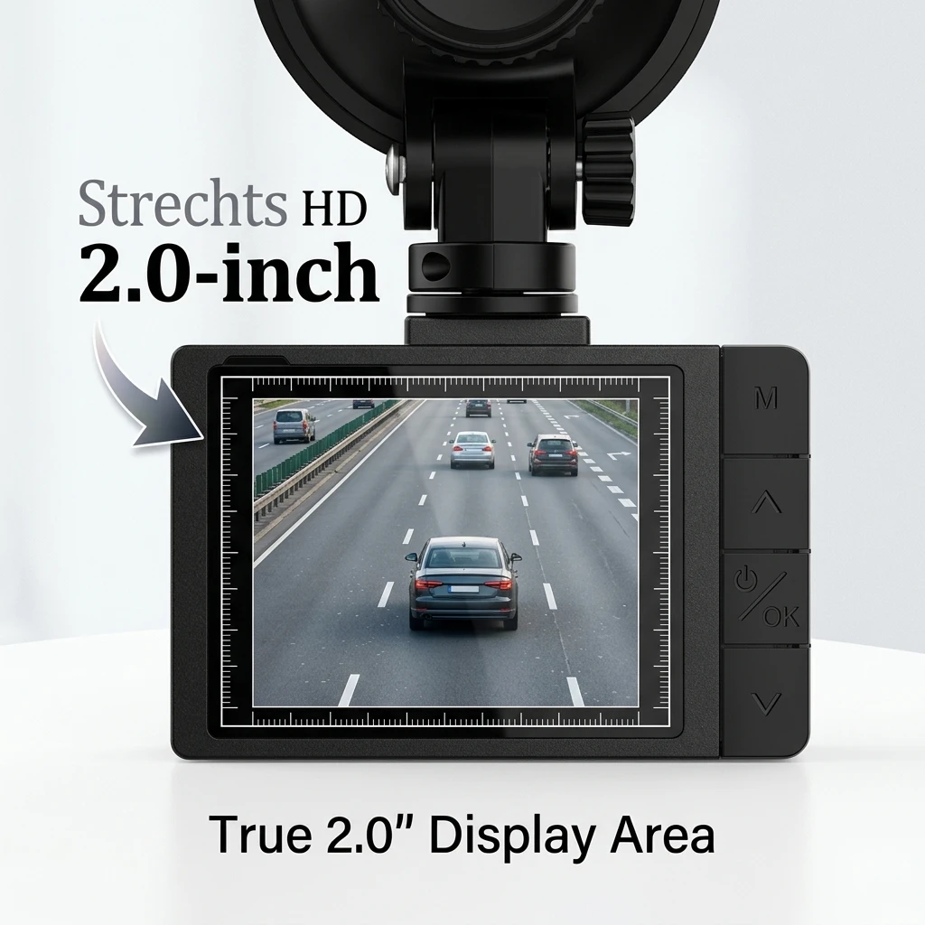 VIEVGUARB 2 Channels 4K Dashcam WiFi Vehicle DVR Dash Cam with 2 Inch IPS Screen Car Black Box Camera Recorder