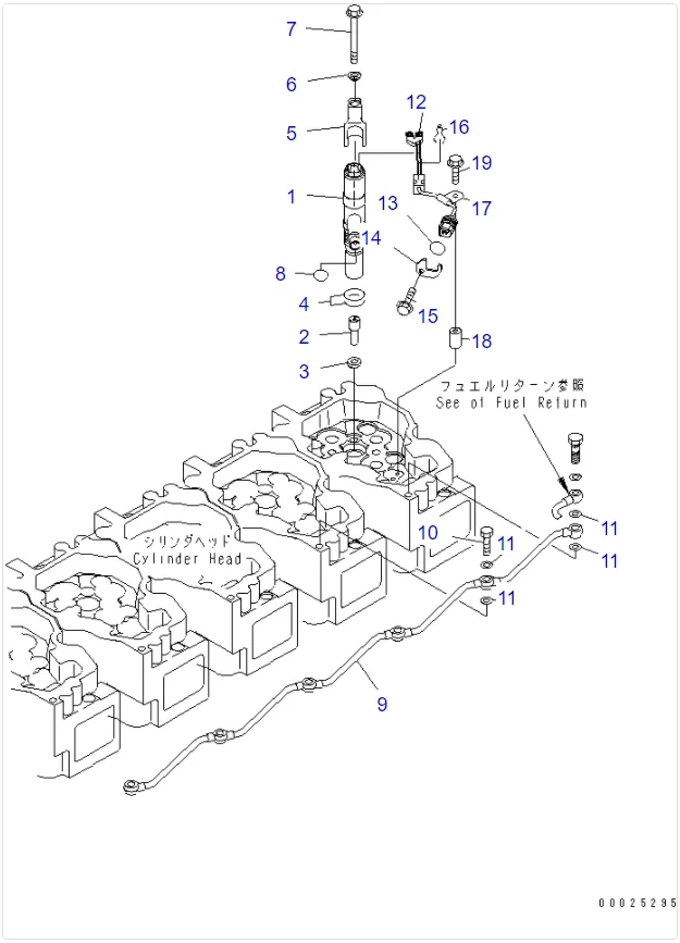 PC600LC-7 掘削機配線ハーネス 6D140 インジェクターハーネス