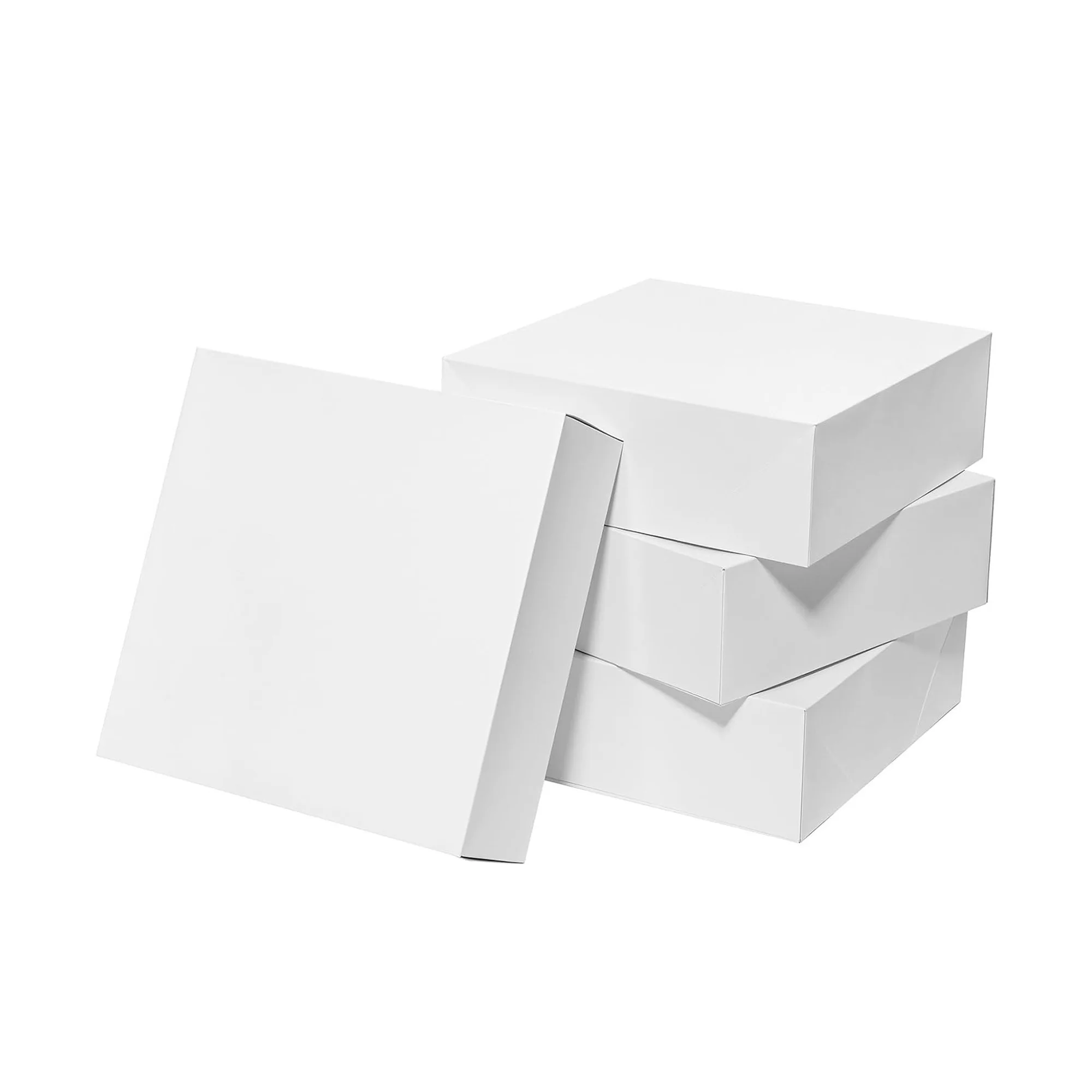 Recyclable White Gift Mailer Boxes with Lids Customizable Holiday Shipping Boxes Wholesale Packaging Supplie