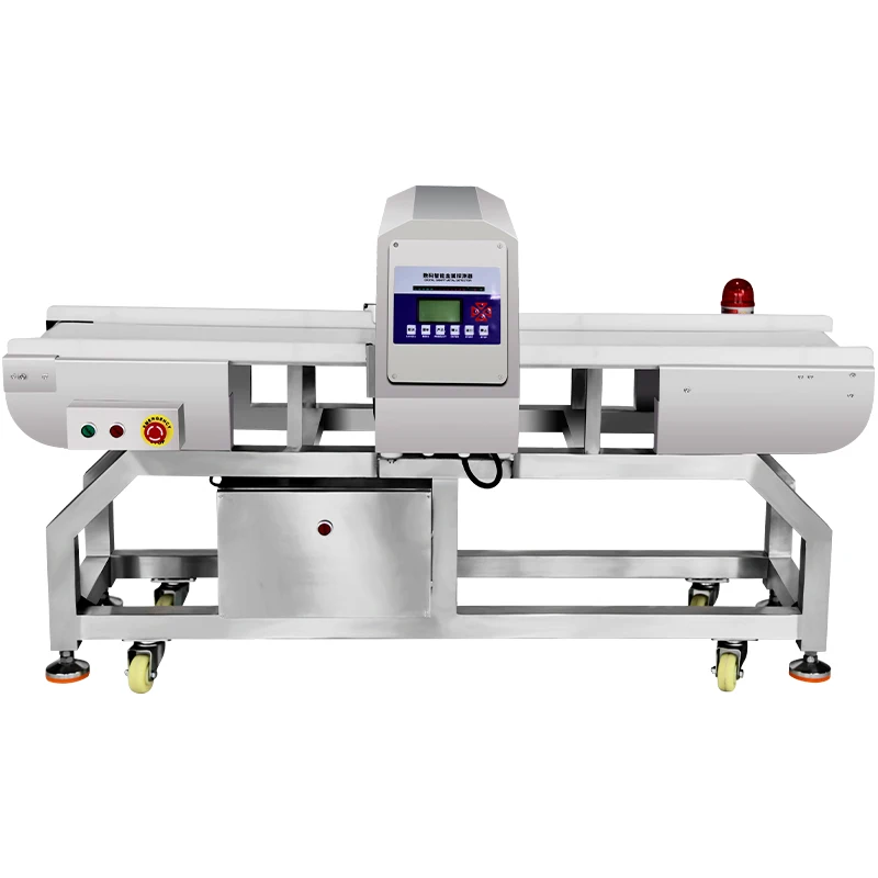 Automatic Program Sensitivity Belt Conveyor Food Metal Detector Machine With Reject