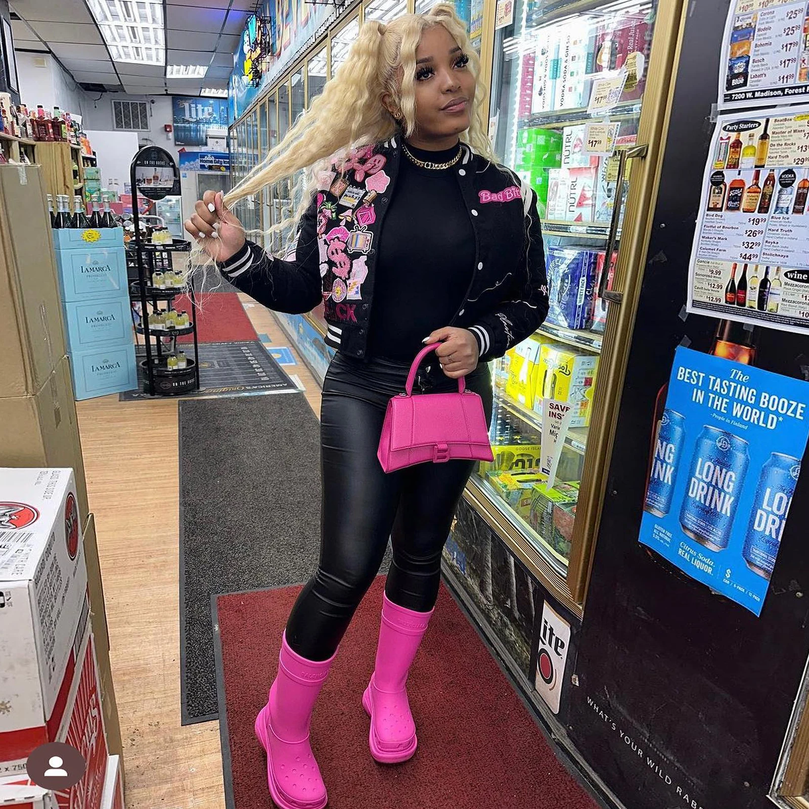 2023 Burn Book Plastic Varsity Jacket Coat Bad Bitch Printed Baseball