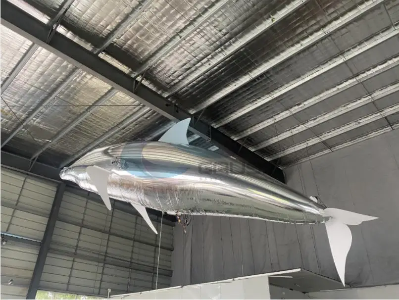 Inflatable Dolphins Balloon Drone Remote Control Advertising Dolphins