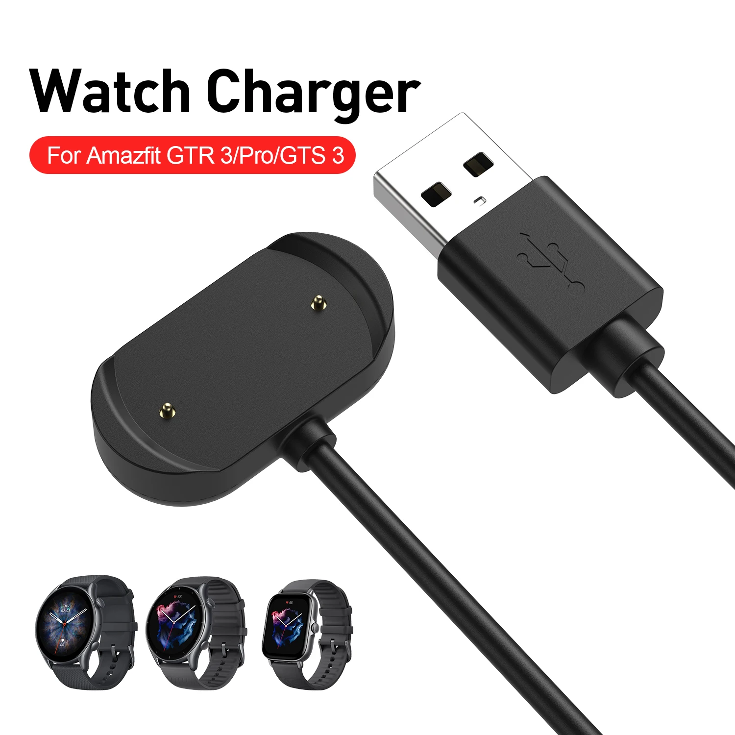 Charger For Amazfit GTR 4/ GTS 4/ GTR 4 Pro Smart Watch Charging Cable Dock  Lead