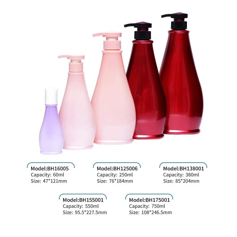 Factory in Stock PET Plastic 250ML 380ML 750ML Packaging Bottle