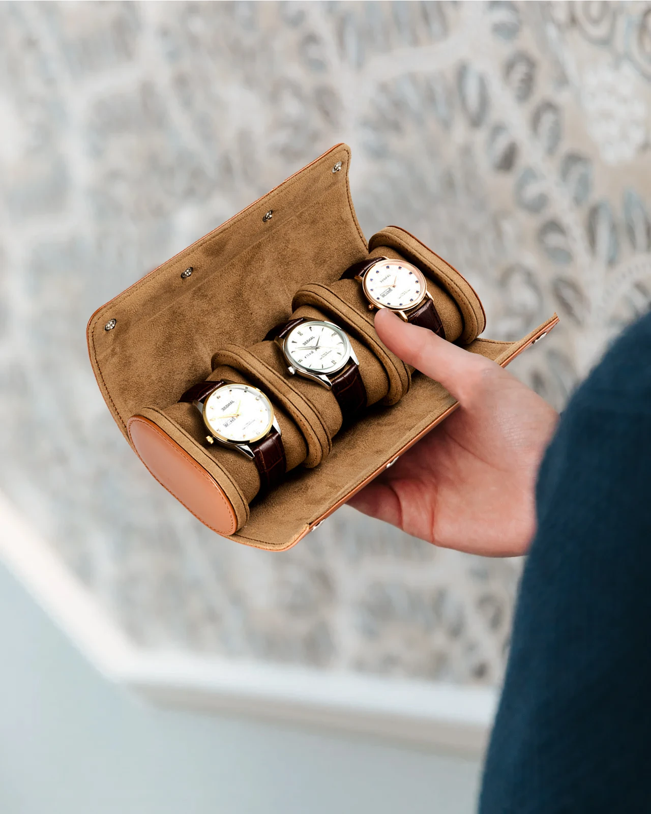 Wholesale Travel Watch Roll Case High Quality Customize Logo 1 Slot