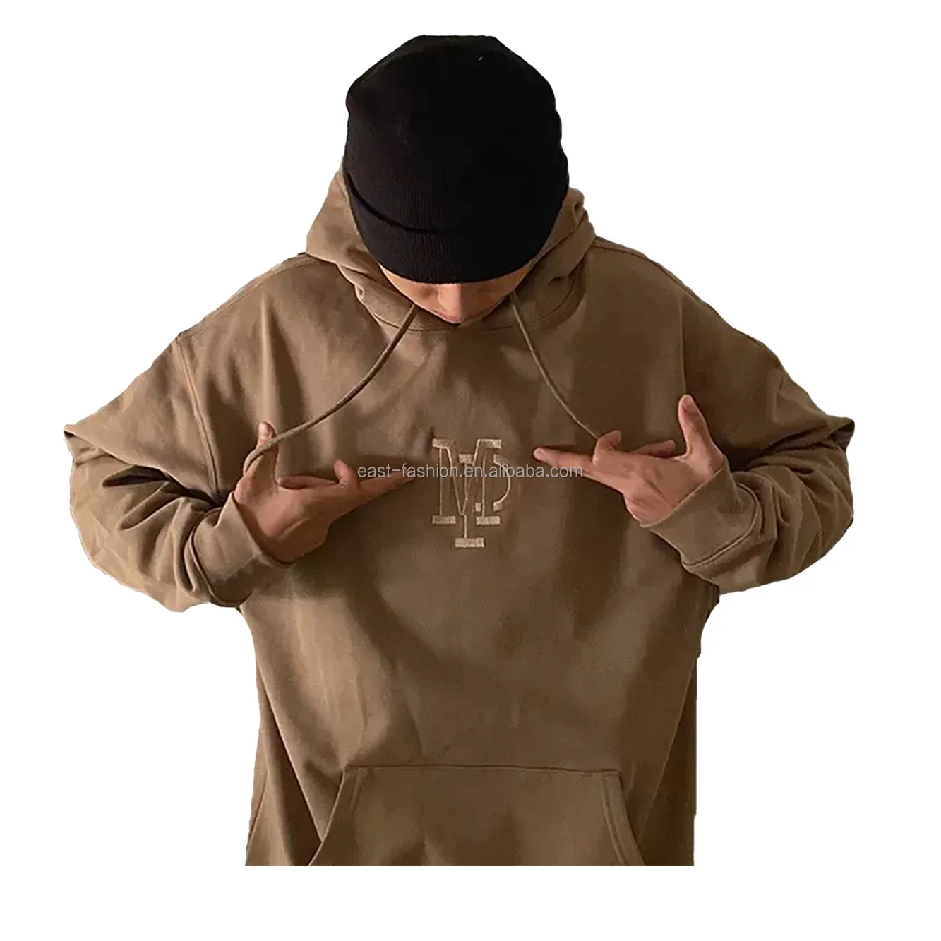 Custom Embroidered Oversized Hoodie Plus Size Men's Hoodies Sweatshirts