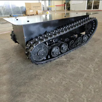 All-terrain Robot Crawler Platform Small Track Chassis Electric Remote Control Micro Track Chassis Rubber Track Chassis System