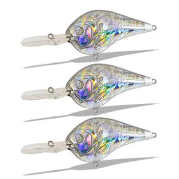 CHEERY Hot Selling 9.5cm 10g Unpainted Blank Lure Body, Laser Gold Foil Long Lip Crankbait Blank for Export – Lure – view 3