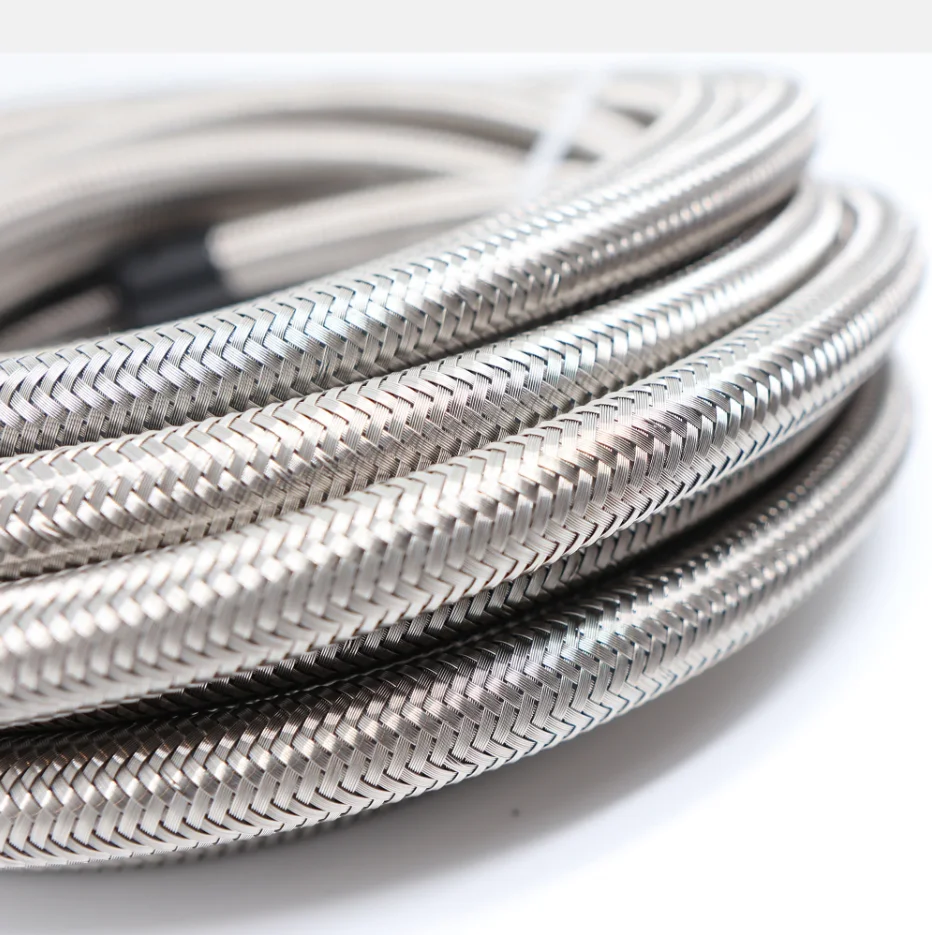 High Performance An4 -4 an Od 5/16'' Id 3/16'' Stainless Steel Wire Braided Ptfe Brake Fuel Hose Lines for E10