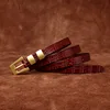 619 estilos - marrón rojizo - 13 cm de ancho - 4 mm de grosor - 95 cm
