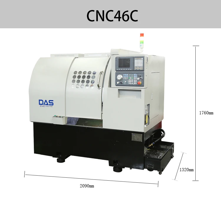 DAS Mesin Bubut Precision Slant Bed CNC Turning Lathe Machine Mazak  Automatic Horizontal Cnc Lathe Machine