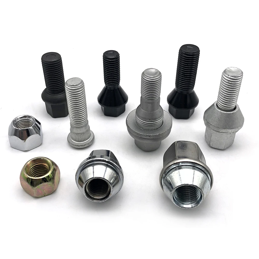 China wholesale milling part custom heavy truck anti theft M7 M8 M12 M14 gr5 m3 titanium screw hub nuts and wheel bolts