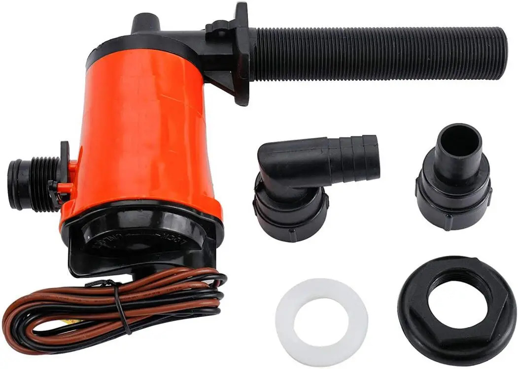 12V LIVEWELL LIVE BAIT TANK AERATOR SUBMERSIBLE CARTRIDGE BOAT BILGE PUMP  800GPH