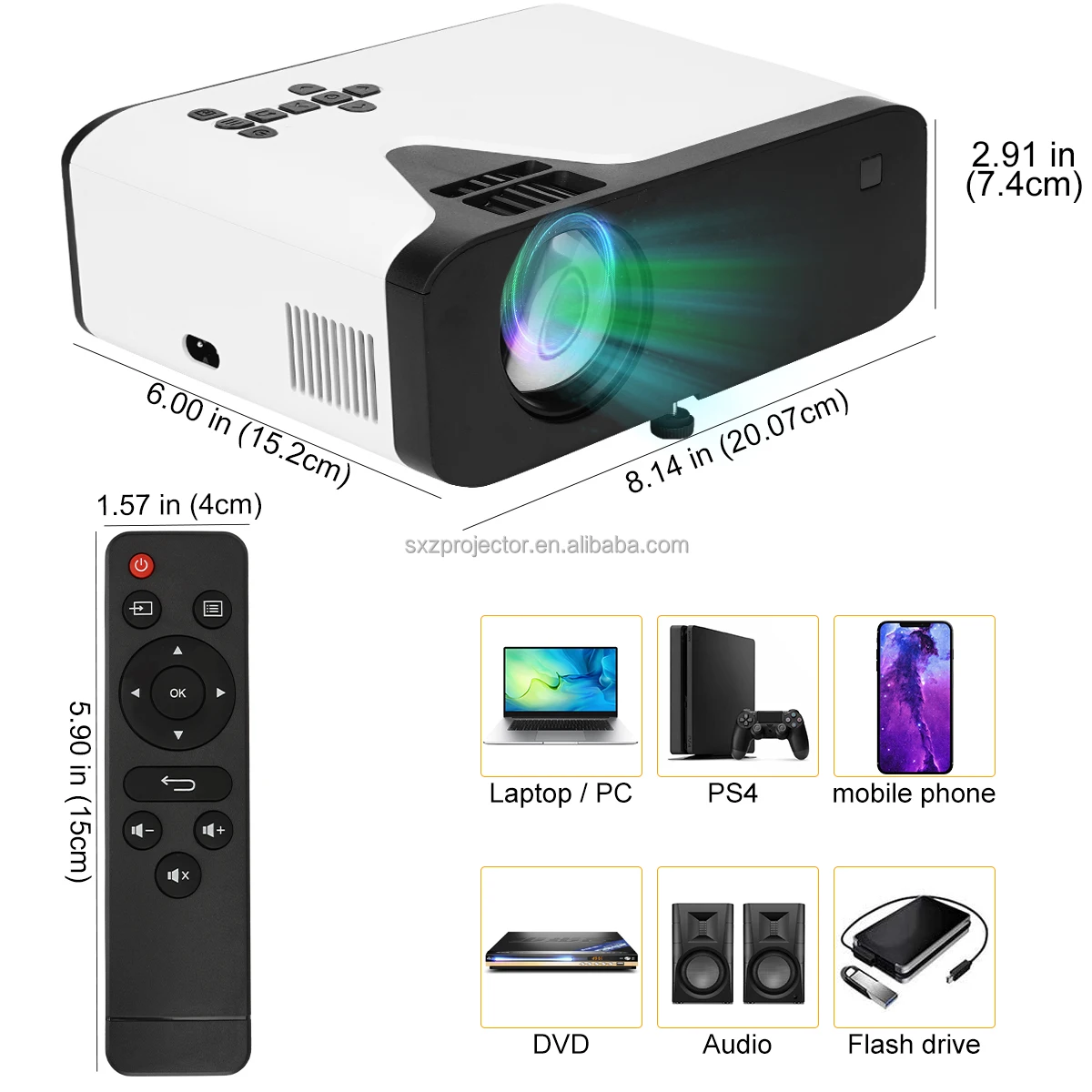 UB20 Android Home Cinema Full HD Native 720P Brightness 4500Lumens LED LCD  Mini Portable Pocket Smart Phone Video Projector| Alibaba.com