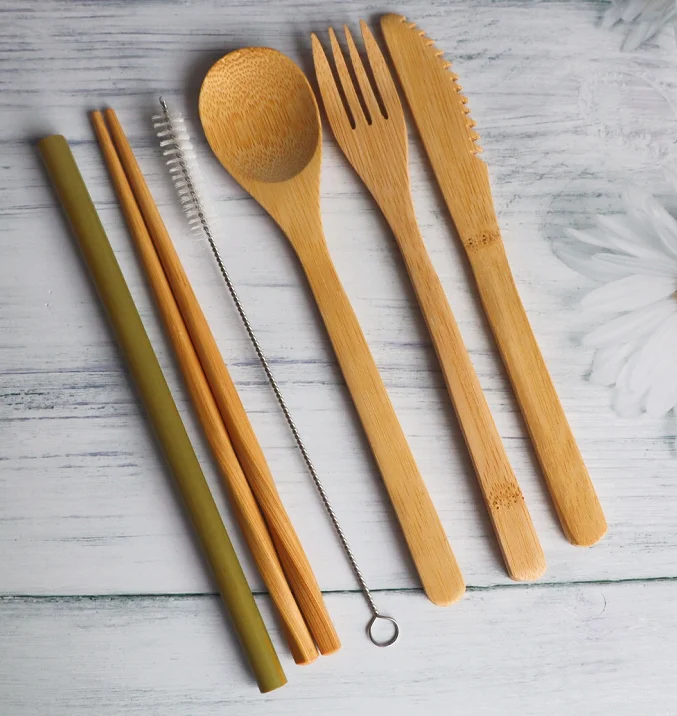 Bamboo Travel Cutlery Set – EcoLogical Method