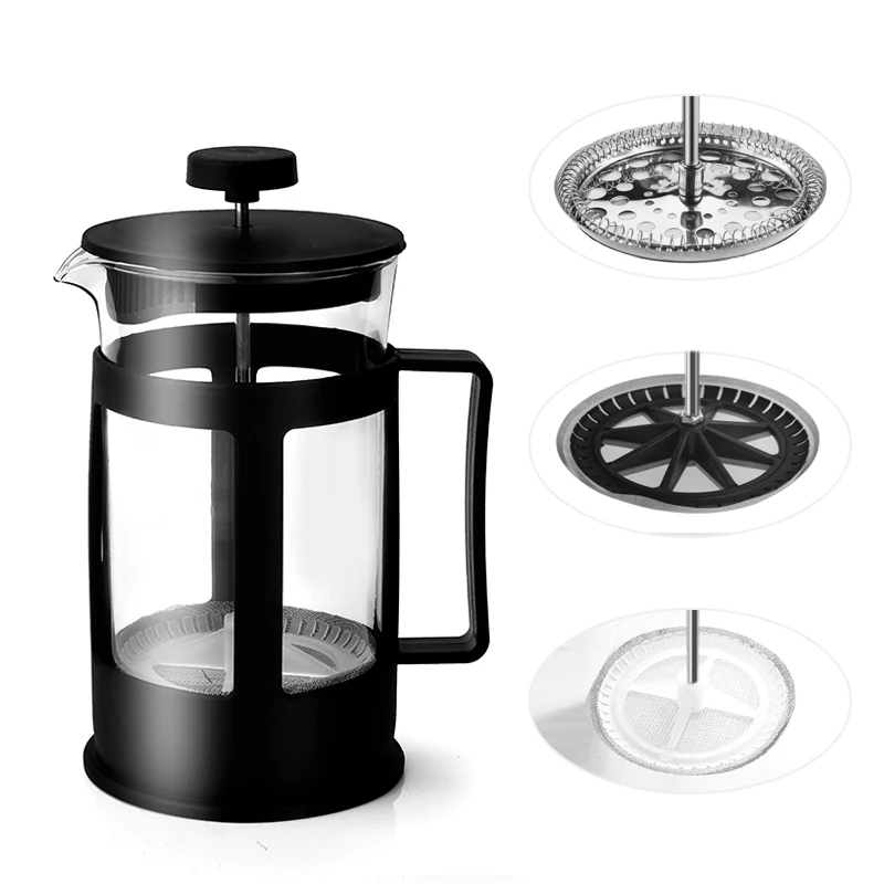 350ml tamaño compacto de uso doméstico de acero inoxidable cristal de la prensa  francesa bote del filtro de cafetera tetera cafetera de café herramienta  comprar ~ Tienda / www.zonamujer.cl