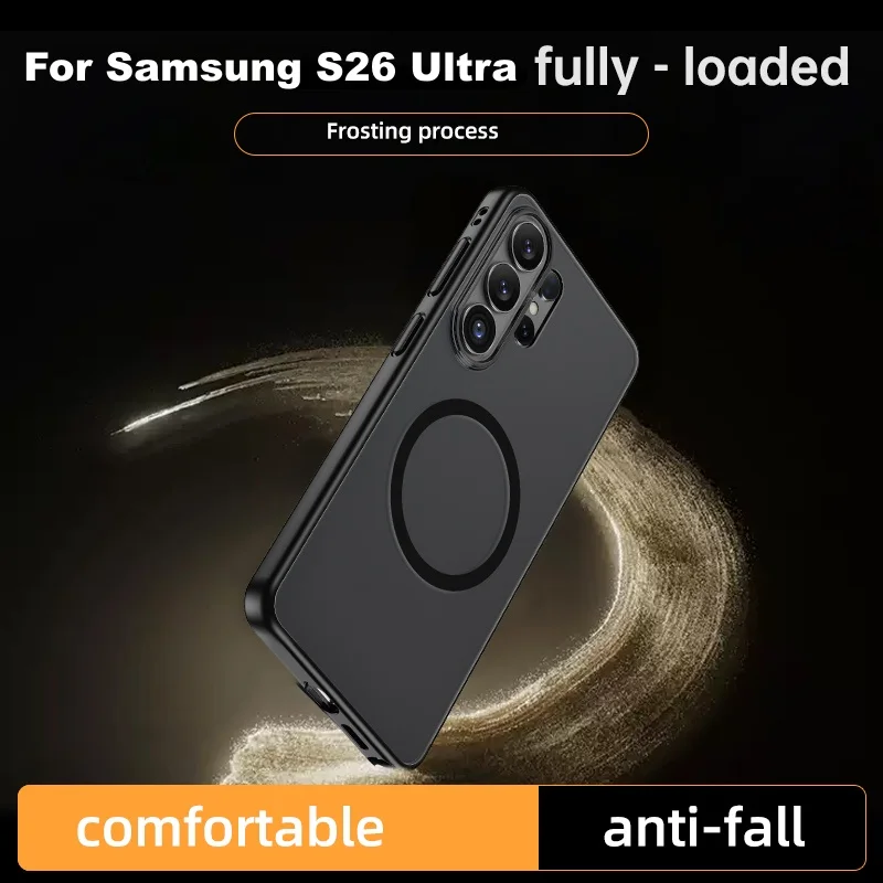 product wholesale oem with anti yellow mobile phone case slim ultra magnetic anti fingerprint texture phone case for samsung s26 ultra-7