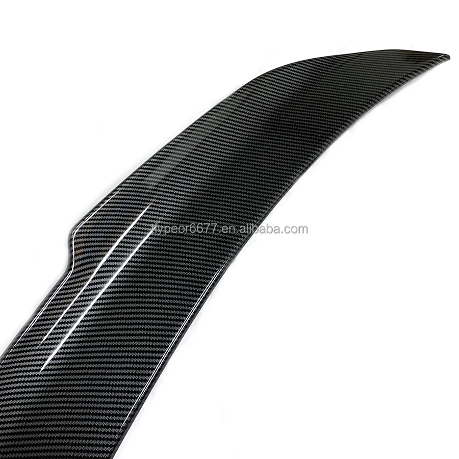 product for bmw 4 series f33 psm style carbon look abs car rear trunk spoiler wing lip tiypeor-8