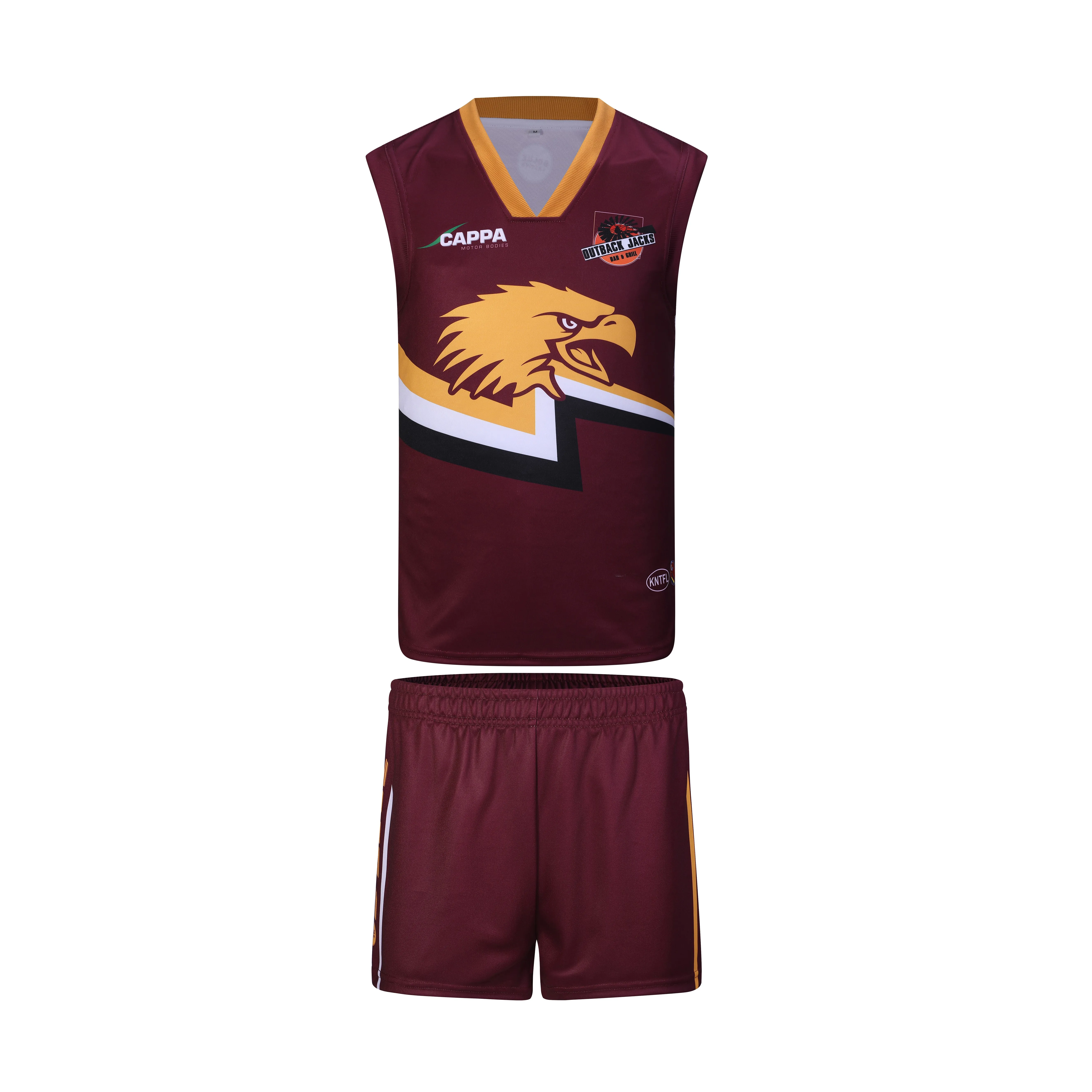 100 Polyester All Colors Afl Uniform Set With Custom Team Logo Number