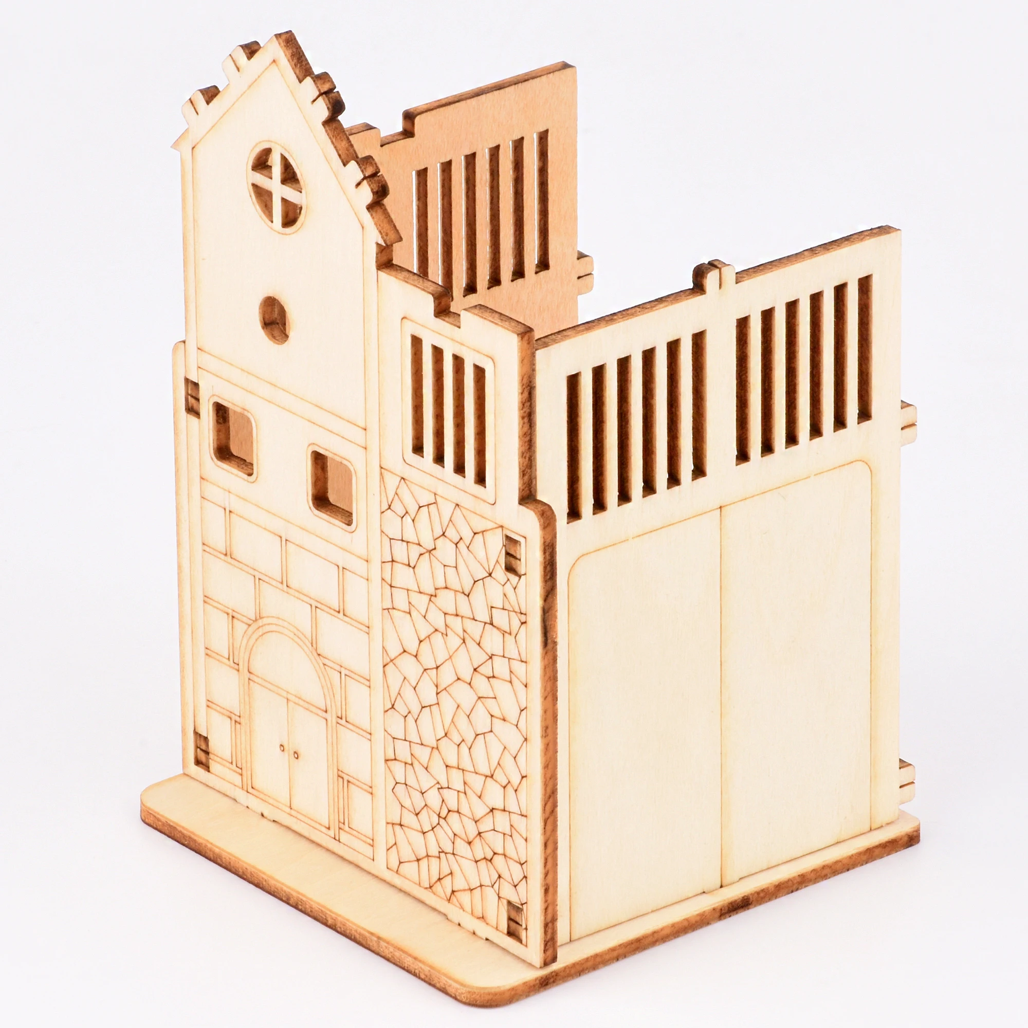 wood material mini laser cutting technology puzzle wooden toy