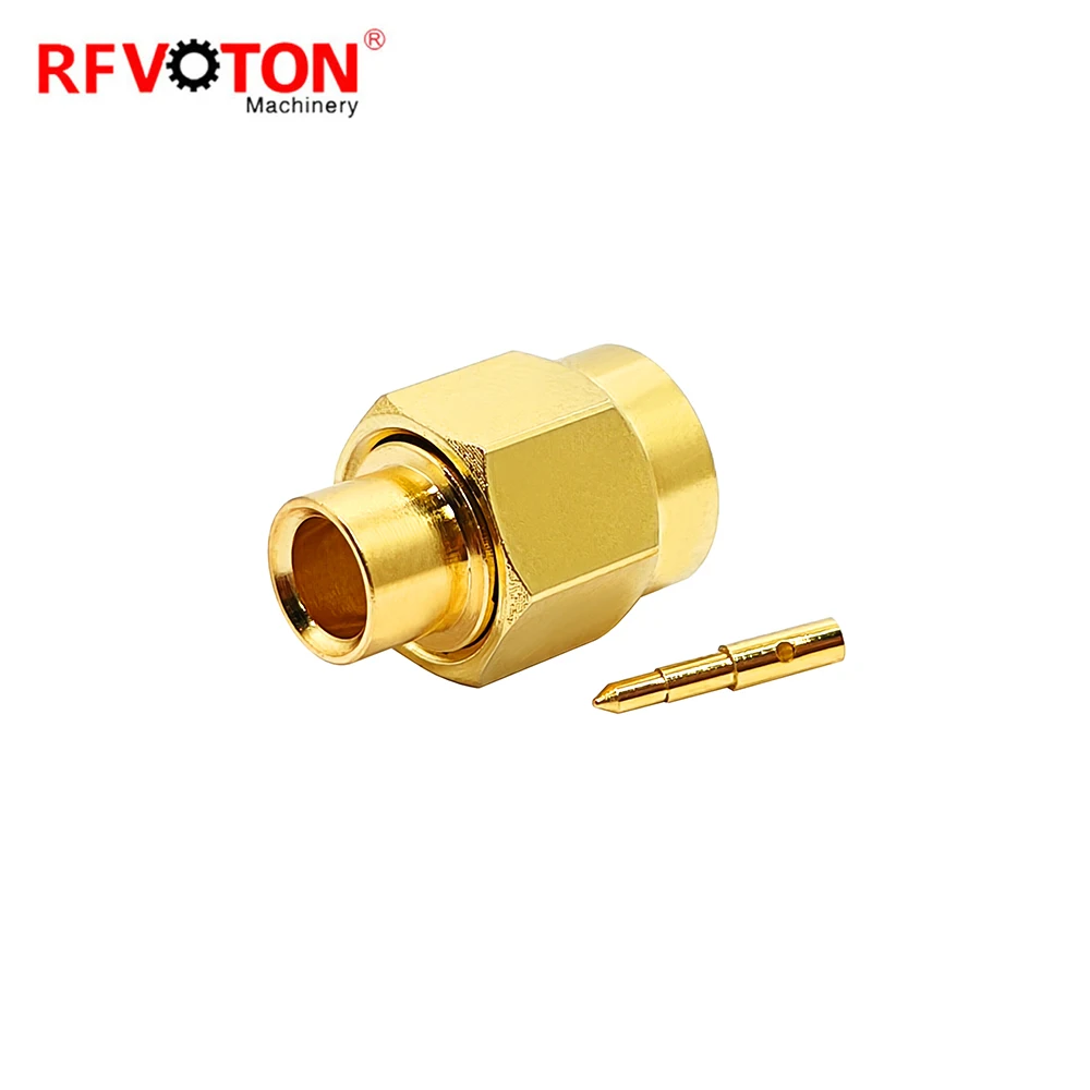 Factory 50 Ohm SMA Male Plug for RG402 RG141 0.141