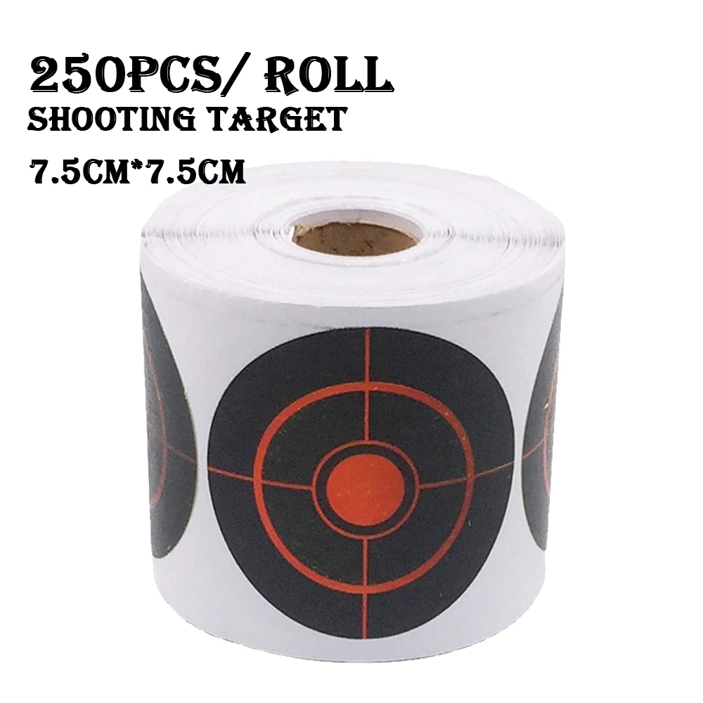 250pcs Splatterburst Targets 3inch Adhesive Hunting Shooting Target Sticker 