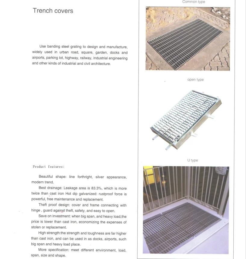Galvanized Steel Grating Floor Trench Drain Grating Cover Buy