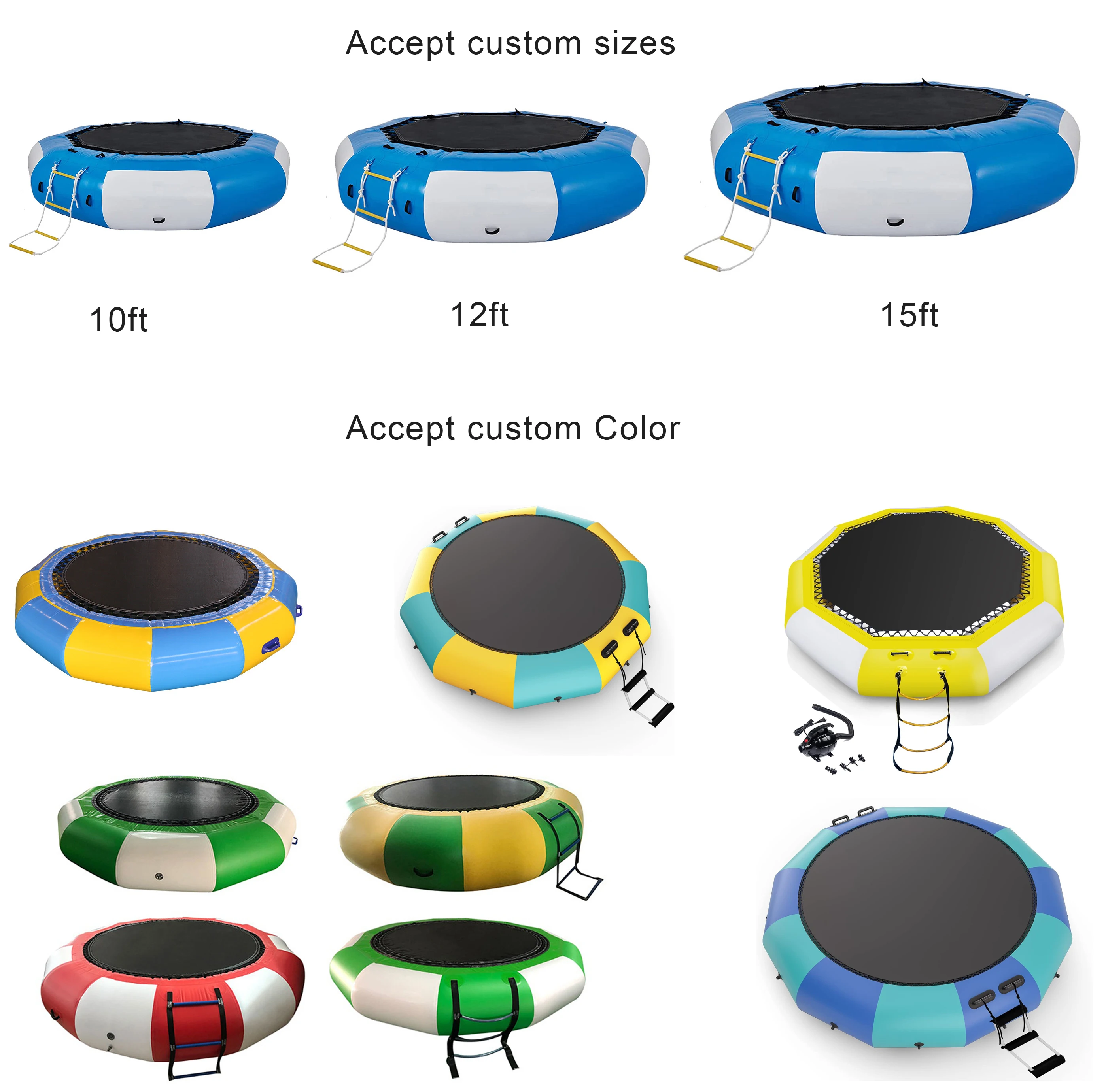 Facilities Manufacturer Water Park Entrance 10ft 12ft 15ft Inflatable