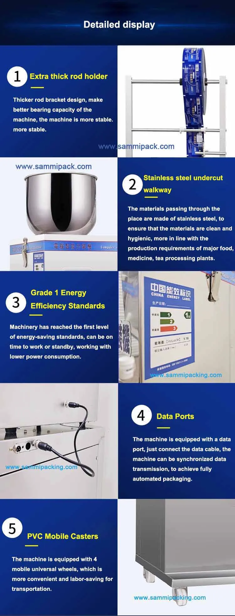 500 Gram Yerba Mate Granules Automatic Spice Packaging Machine For Water Juice Oil Tea Plastic Cans Bags Medical 7