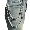 White black beads (12 16mm beads)