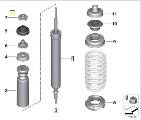 WEBBER SONIC 5,9 引取か着払い 33526771725 BMW E90 E91 Rear Shock Absorbers - 24 Month Warranty