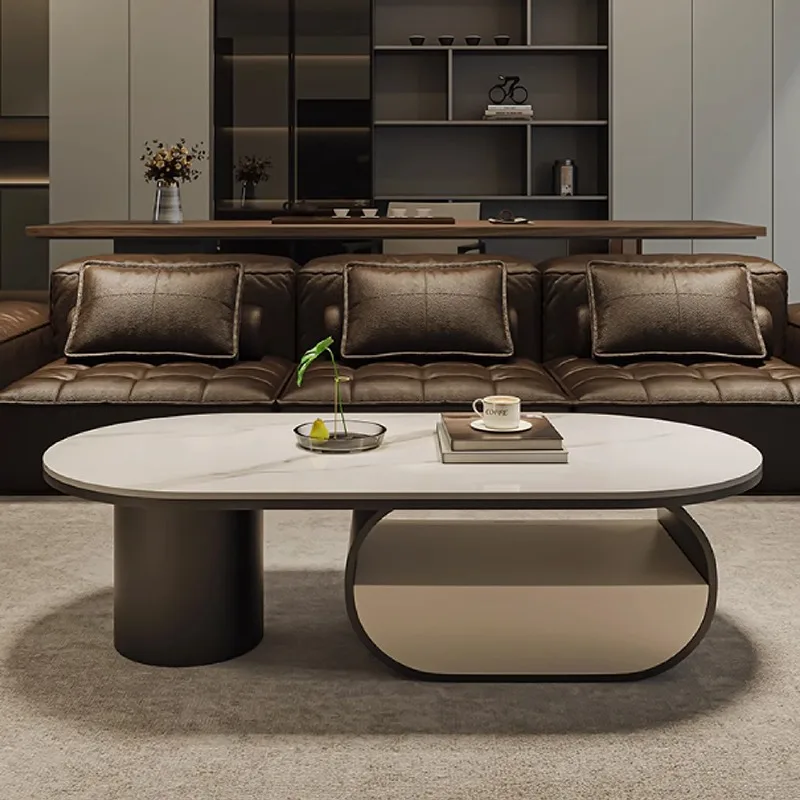 Elegant Modern Oval Coffee Table for Contemporary Living