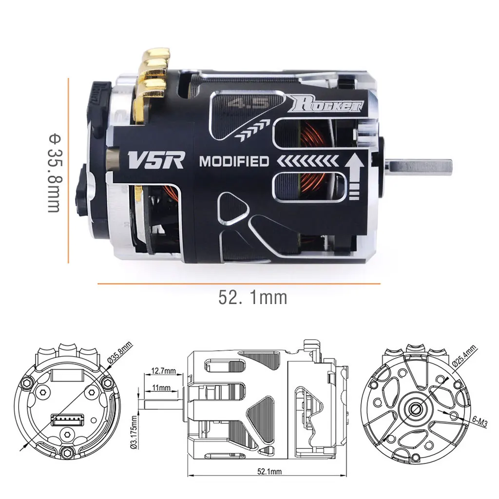 Rocket Racing 540 Bruhsless Sensored Brushless Motor + 160a Turbo Esc ...