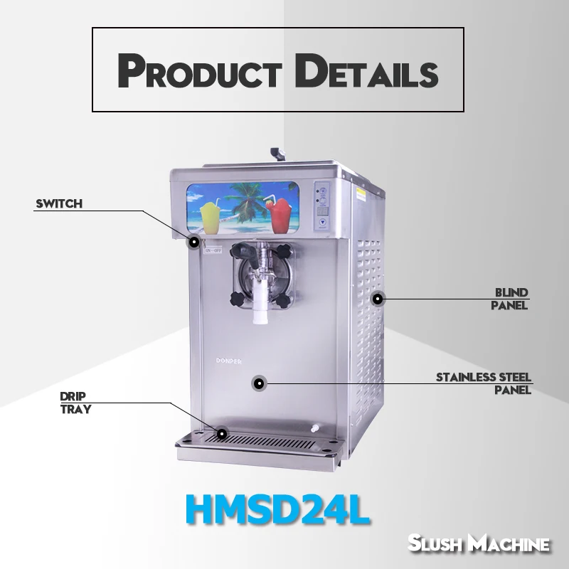 Donper Totallyenclosed Slush Machine Hmsd24l For Daiquiri Buy Slush