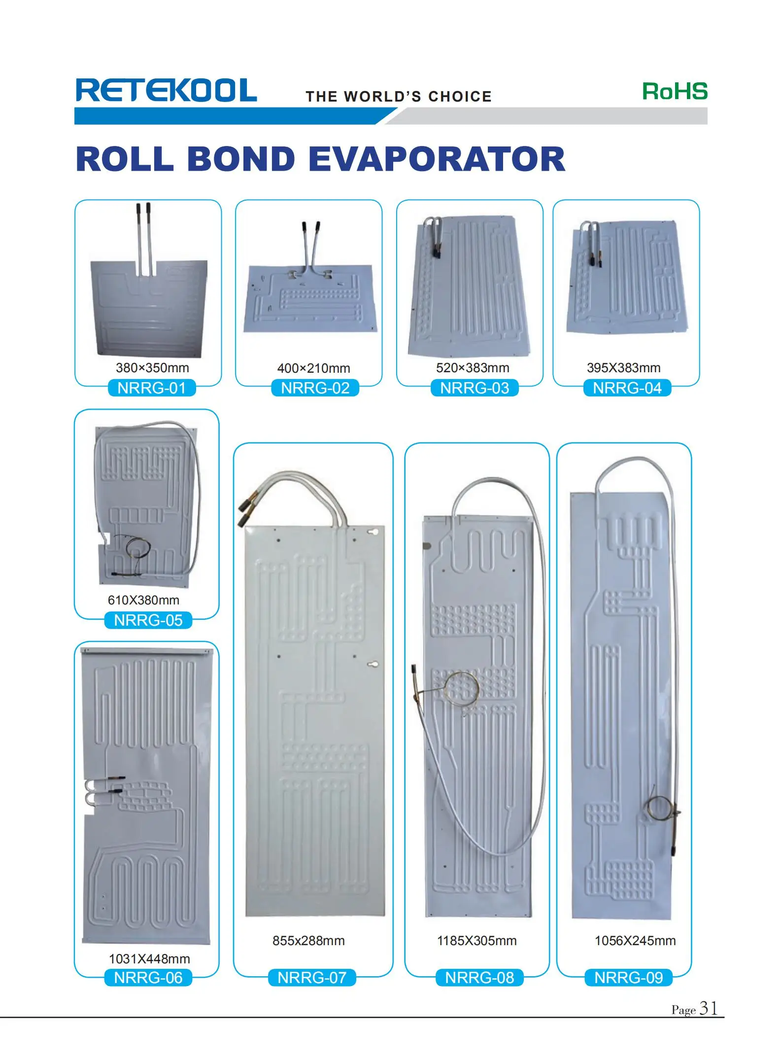 Aluminum Vacuum Evaporation Mini Refrigerator Evaporator Chest Freezer